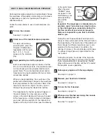 Preview for 16 page of Healthrider Cross Trainer 1050 T User Manual