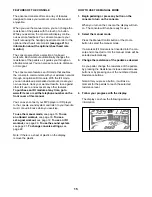 Preview for 15 page of Healthrider CrossTrainer 1250T User Manual