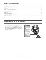 Preview for 2 page of Healthrider Gx4.0 Bike Manual