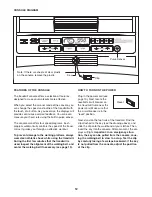 Preview for 12 page of Healthrider H 110i Treadmill User Manual