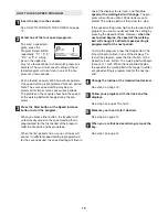 Preview for 15 page of Healthrider H 110i Treadmill User Manual