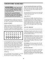 Preview for 20 page of Healthrider H 110i Treadmill User Manual