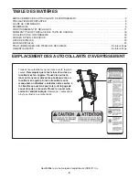 Preview for 2 page of Healthrider H 110i (French) Manuel De L'Utilisateur