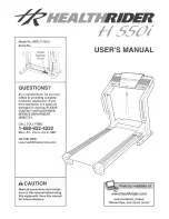 Preview for 1 page of Healthrider H 550i User Manual