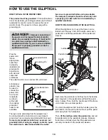 Предварительный просмотр 13 страницы Healthrider H 92E User Manual