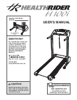 Healthrider H100i Treadmill User Manual preview