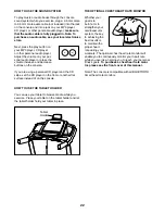 Preview for 22 page of Healthrider H100T HETL79615.0 User Manual