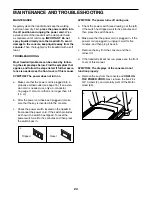 Preview for 24 page of Healthrider H100T HETL79615.0 User Manual