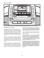 Preview for 16 page of Healthrider H105t Treadmill User Manual