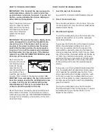 Preview for 17 page of Healthrider H105t Treadmill User Manual