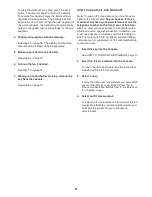 Preview for 21 page of Healthrider H105t Treadmill User Manual