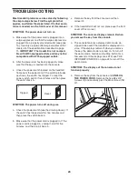 Preview for 26 page of Healthrider H105t Treadmill User Manual