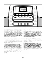 Preview for 15 page of Healthrider H125t Treadmill User Manual