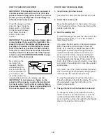 Preview for 16 page of Healthrider H125t Treadmill User Manual