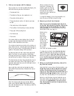 Preview for 17 page of Healthrider H125t Treadmill User Manual