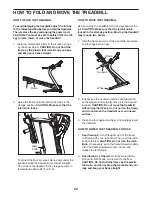 Preview for 22 page of Healthrider H125t Treadmill User Manual