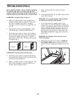 Preview for 23 page of Healthrider H125t Treadmill User Manual