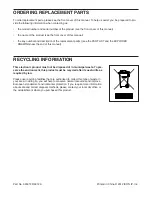 Preview for 36 page of Healthrider H125t Treadmill User Manual