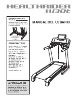 Preview for 1 page of Healthrider H130t Treadmill (Spanish) Manual Del Usuario