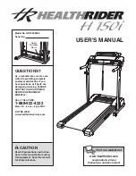 Healthrider H150i User Manual preview