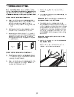 Preview for 26 page of Healthrider H150t Treadmill User Manual