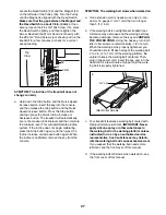 Preview for 27 page of Healthrider H150t Treadmill User Manual