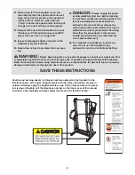 Предварительный просмотр 4 страницы Healthrider H400 Treadmill User Manual