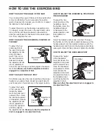 Preview for 12 page of Healthrider H40x Pro Bike Manual