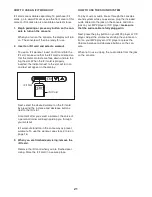 Preview for 21 page of Healthrider H45xr Bike User Manual