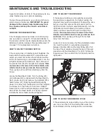 Preview for 23 page of Healthrider H45xr Bike User Manual