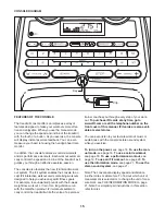 Preview for 15 page of Healthrider H50 Crosswalk Sl Treadmill User Manual