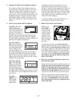 Preview for 17 page of Healthrider H50 Crosswalk Sl Treadmill User Manual