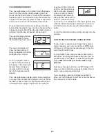 Preview for 21 page of Healthrider H50 Crosswalk Sl Treadmill User Manual