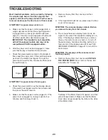 Preview for 23 page of Healthrider H50 Crosswalk Sl Treadmill User Manual