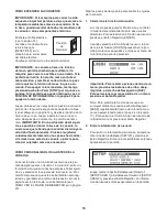 Preview for 15 page of Healthrider H50t (Spanish) Manual Del Usuario