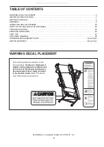 Preview for 2 page of Healthrider H55t Treadmill User Manual