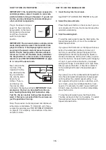 Preview for 15 page of Healthrider H55t Treadmill User Manual