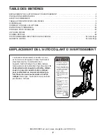 Preview for 2 page of Healthrider H67e Elliptical (French) Manuel De L'Utilisateur