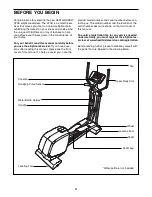 Предварительный просмотр 4 страницы Healthrider H70e Elliptical Manual