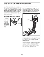 Предварительный просмотр 10 страницы Healthrider H70e Elliptical Manual