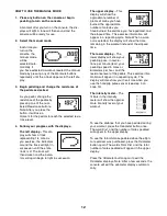 Предварительный просмотр 12 страницы Healthrider H70e Elliptical Manual