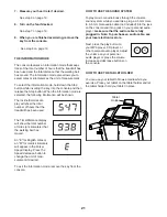 Preview for 21 page of Healthrider H70t User Manual