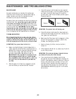 Preview for 23 page of Healthrider H70t User Manual