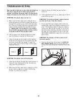 Preview for 22 page of Healthrider H79t Treadmill Manual