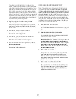 Preview for 21 page of Healthrider H80t Treadmill (Spanish) Manual Del Usuario