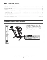 Preview for 2 page of Healthrider H90t User Manual