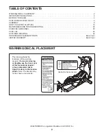 Preview for 2 page of Healthrider H95e Elliptical Manual