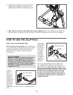 Preview for 12 page of Healthrider H95e Elliptical Manual