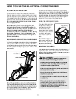 Preview for 9 page of Healthrider Health Rider E55 User Manual