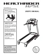 Healthrider HealthRider H75T User Manual preview